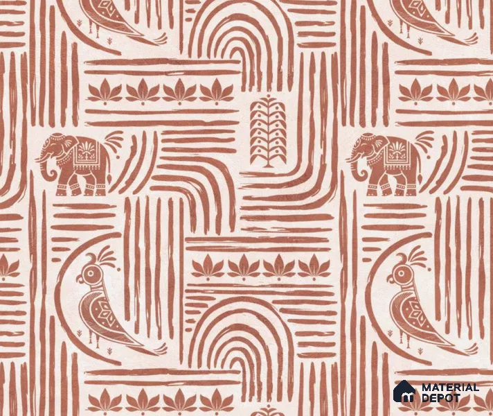 Brown Digital look LM 23942 Matikala Lippan Art 8 ft x 4 ft Texture Finish Decorative Laminate - 1.25 mm | Suitable for Living room,TV Unit, Highlighter Wall, Wardrobe, Feature Wall