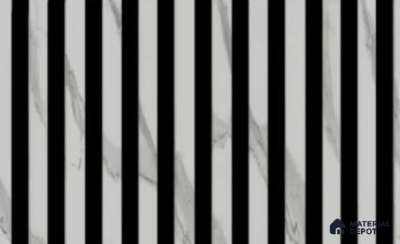 Statuario 10 ft x 0.68 ft (3060x208 mm) DB Curve Design Interior & Exterior Wall & Ceiling Panel - 10 mm | Suitable for Balcony, Facade & Open Area | Width is Subjected to 5% Variation