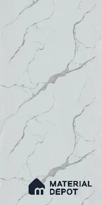 9186 TM White Sintered Stone 8 ft x 4 ft Talcum Matt Finish Decorative Laminate - 0.8 mm