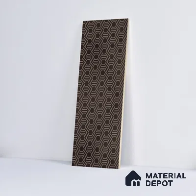 Subway Wall Tile TL 06427 AA Eterna Cocoa Classic Sepia 12 x 4 inch Ceramic Glossy Finish - 8 mm | 24 Random Design | Suitable for Accent / Feature Walls, Bathroom, Kitchen Wall & Backsplashes (Sample)