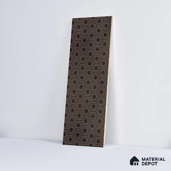 Subway Wall Tile TL 06427 AA Eterna Cocoa Classic Sepia 12 x 4 inch Ceramic Glossy Finish - 8 mm | 24 Random Design | Suitable for Accent / Feature Walls, Bathroom, Kitchen Wall & Backsplashes (Sample)