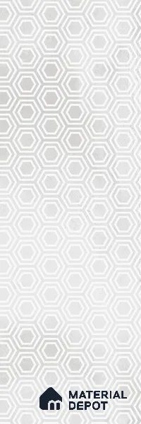 Subway Wall Tile TL 06427 AJ Eterna Frost Glacier 12 x 4 inch Ceramic Glossy Finish - 8 mm | 24 Random Design | Suitable for Accent / Feature Walls, Bathroom, Kitchen Wall & Backsplashes (Sample)