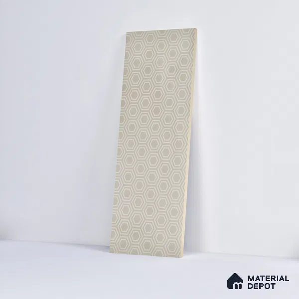 Subway Wall Tile TL 06427 B Eterna Almond Beige 12 x 4 inch Ceramic Glossy Finish - 8 mm | 24 Random Design | Suitable for Accent / Feature Walls, Bathroom, Kitchen Wall & Backsplashes (Sample)