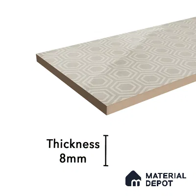 Subway Wall Tile TL 06427 B Eterna Almond Beige 12 x 4 inch Ceramic Glossy Finish - 8 mm | 24 Random Design | Suitable for Accent / Feature Walls, Bathroom, Kitchen Wall & Backsplashes (Sample)