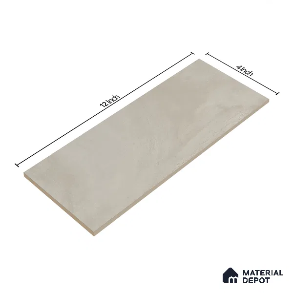 Subway Wall Tile TL 06427 Eterna Almond 12 x 4 inch Ceramic Glossy Finish - 8 mm  | Suitable for Accent / Feature Walls, Bathroom, Kitchen Wall & Backsplashes (Sample)