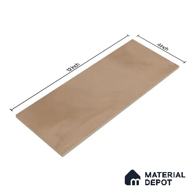 Subway Wall Tile TL 06427 C Eterna Mocha 12 x 4 inch Ceramic Glossy Finish - 8 mm  | Suitable for Accent / Feature Walls, Bathroom, Kitchen Wall & Backsplashes (Sample)