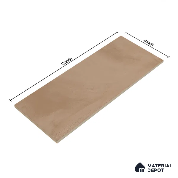 Subway Wall Tile TL 06427 C Eterna Mocha 12 x 4 inch Ceramic Glossy Finish - 8 mm  | Suitable for Accent / Feature Walls, Bathroom, Kitchen Wall & Backsplashes (Sample)