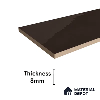 Subway Wall Tile TL 06427 E Eterna Cocoa Bliss 12 x 4 inch Ceramic Glossy Finish - 8 mm  | Suitable for Accent / Feature Walls, Bathroom, Kitchen Wall & Backsplashes (Sample)