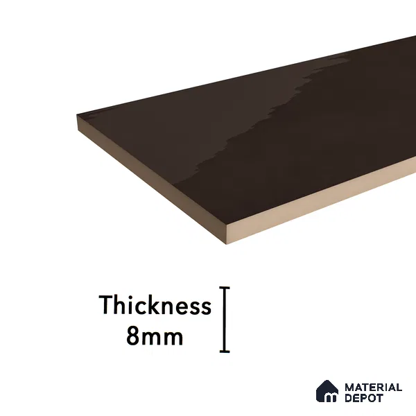 Subway Wall Tile TL 06427 E Eterna Cocoa Bliss 12 x 4 inch Ceramic Glossy Finish - 8 mm  | Suitable for Accent / Feature Walls, Bathroom, Kitchen Wall & Backsplashes (Sample)