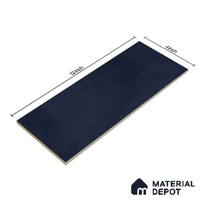 Subway Wall Tile TL 06427 I Eterna Azure 12 x 4 inch Ceramic Glossy Finish - 8 mm  | Suitable for Accent / Feature Walls, Bathroom, Kitchen Wall & Backsplashes (Sample)