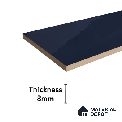 Subway Wall Tile TL 06427 I Eterna Azure 12 x 4 inch Ceramic Glossy Finish - 8 mm  | Suitable for Accent / Feature Walls, Bathroom, Kitchen Wall & Backsplashes (Sample)