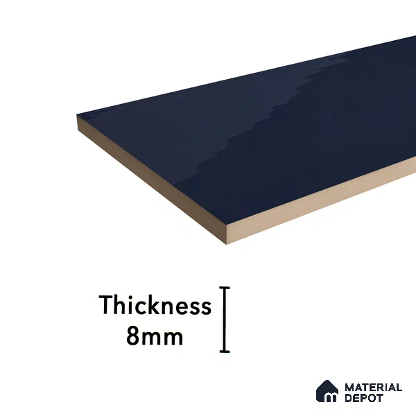 Subway Wall Tile TL 06427 I Eterna Azure 12 x 4 inch Ceramic Glossy Finish - 8 mm  | Suitable for Accent / Feature Walls, Bathroom, Kitchen Wall & Backsplashes (Sample)