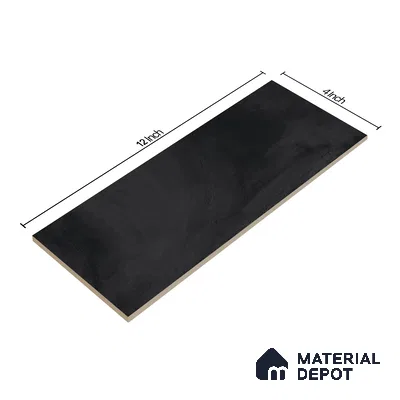 Subway Wall Tile TL 06427 K Eterna Ash 12 x 4 inch Ceramic Glossy Finish - 8 mm  | Suitable for Accent / Feature Walls, Bathroom, Kitchen Wall & Backsplashes