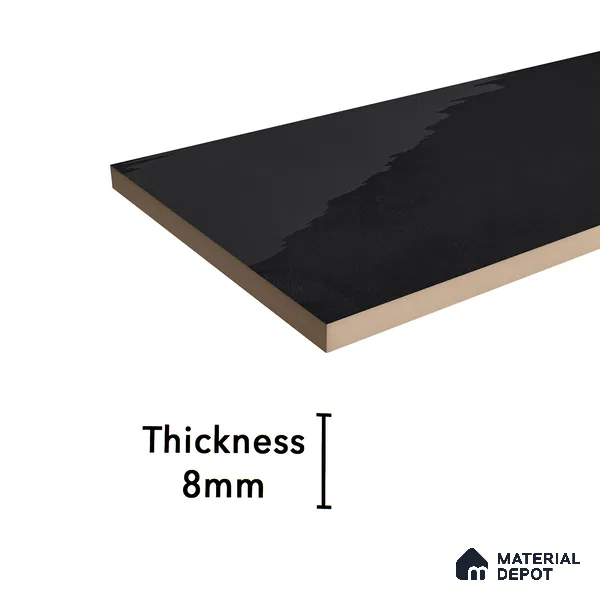 Subway Wall Tile TL 06427 K Eterna Ash 12 x 4 inch Ceramic Glossy Finish - 8 mm  | Suitable for Accent / Feature Walls, Bathroom, Kitchen Wall & Backsplashes