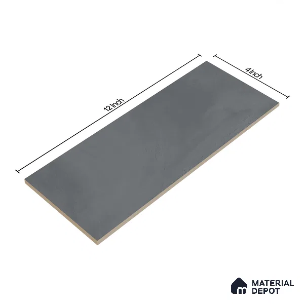 Subway Wall Tile TL 06427 M Eterna Silver Mist 12 x 4 inch Ceramic Glossy Finish - 8 mm  | Suitable for Accent / Feature Walls, Bathroom, Kitchen Wall & Backsplashes