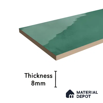 Subway Wall Tile TL 06427 O Eterna Emerald 12 x 4 inch Ceramic Glossy Finish - 8 mm  | Suitable for Accent / Feature Walls, Bathroom, Kitchen Wall & Backsplashes (Sample)