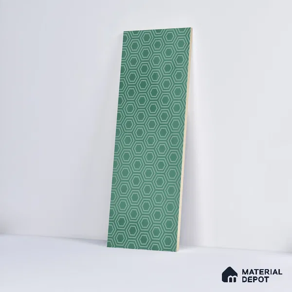 Subway Wall Tile TL 06427 P Eterna Emerald Green 12 x 4 inch Ceramic Glossy Finish - 8 mm | 24 Random Design | Suitable for Accent / Feature Walls, Bathroom, Kitchen Wall & Backsplashes