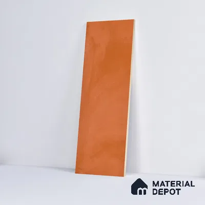 Subway Wall Tile TL 06427 U Eterna Tangerine 12 x 4 inch Ceramic Glossy Finish - 8 mm  | Suitable for Accent / Feature Walls, Bathroom, Kitchen Wall & Backsplashes (Sample)