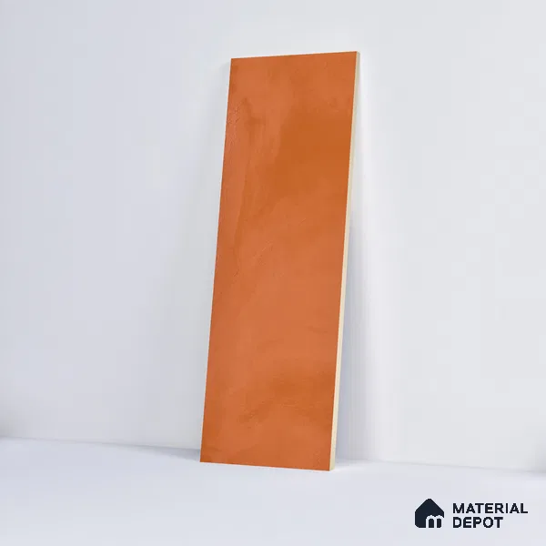 Subway Wall Tile TL 06427 U Eterna Tangerine 12 x 4 inch Ceramic Glossy Finish - 8 mm  | Suitable for Accent / Feature Walls, Bathroom, Kitchen Wall & Backsplashes (Sample)