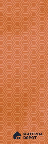 Subway Wall Tile TL 06427 V Eterna Tangerine Orange 12 x 4 inch Ceramic Glossy Finish - 8 mm | 24 Random Design | Suitable for Accent / Feature Walls, Bathroom, Kitchen Wall & Backsplashes (Sample)