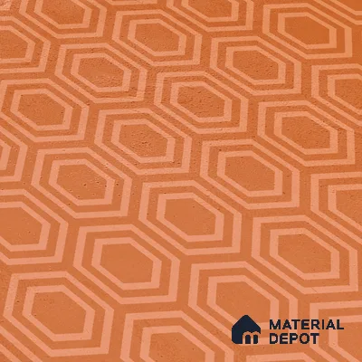 Subway Wall Tile TL 06427 V Eterna Tangerine Orange 12 x 4 inch Ceramic Glossy Finish - 8 mm | 24 Random Design | Suitable for Accent / Feature Walls, Bathroom, Kitchen Wall & Backsplashes (Sample)