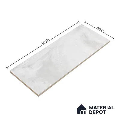Subway Wall Tile TL 06427 W Eterna Frost 12 x 4 inch Ceramic Glossy Finish - 8 mm  | Suitable for Accent / Feature Walls, Bathroom, Kitchen Wall & Backsplashes (Sample)