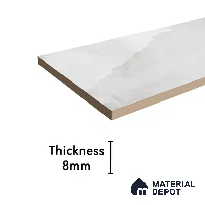 Subway Wall Tile TL 06427 W Eterna Frost 12 x 4 inch Ceramic Glossy Finish - 8 mm  | Suitable for Accent / Feature Walls, Bathroom, Kitchen Wall & Backsplashes (Sample)