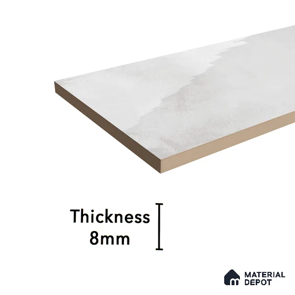 Subway Wall Tile TL 06427 W Eterna Frost 12 x 4 inch Ceramic Glossy Finish - 8 mm  | Suitable for Accent / Feature Walls, Bathroom, Kitchen Wall & Backsplashes (Sample)