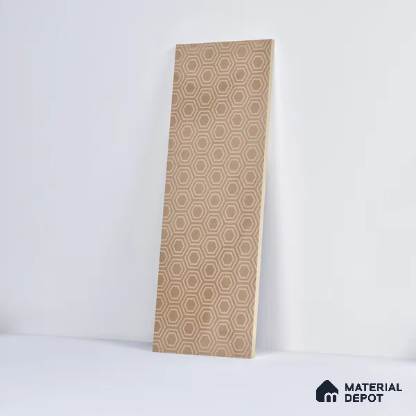 Subway Wall Tile TL 06427 Z Eterna Mocha Brown Umber 12 x 4 inch Ceramic Glossy Finish - 8 mm | 24 Random Design | Suitable for Accent / Feature Walls, Bathroom, Kitchen Wall & Backsplashes (Sample)