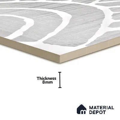 Subway Wall Tile TL 06428 AC Nordica Arctic Breeze 8 x 8 inch Ceramic Glossy Finish - 8 mm  | Suitable for Accent / Feature Walls, Bathroom, Kitchen Wall & Backsplashes (Sample)