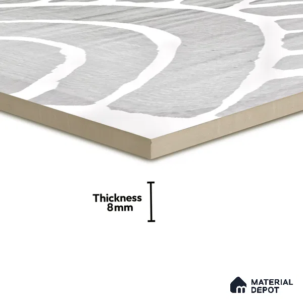 Subway Wall Tile TL 06428 AC Nordica Arctic Breeze 8 x 8 inch Ceramic Glossy Finish - 8 mm  | Suitable for Accent / Feature Walls, Bathroom, Kitchen Wall & Backsplashes (Sample)