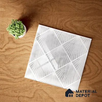 Subway Wall Tile TL 06428 AD Nordica Opal Radiance 8 x 8 inch Ceramic Glossy Finish - 8 mm  | Suitable for Accent / Feature Walls, Bathroom, Kitchen Wall & Backsplashes (Sample)