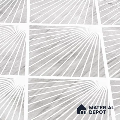 Subway Wall Tile TL 06428 AD Nordica Opal Radiance 8 x 8 inch Ceramic Glossy Finish - 8 mm  | Suitable for Accent / Feature Walls, Bathroom, Kitchen Wall & Backsplashes (Sample)