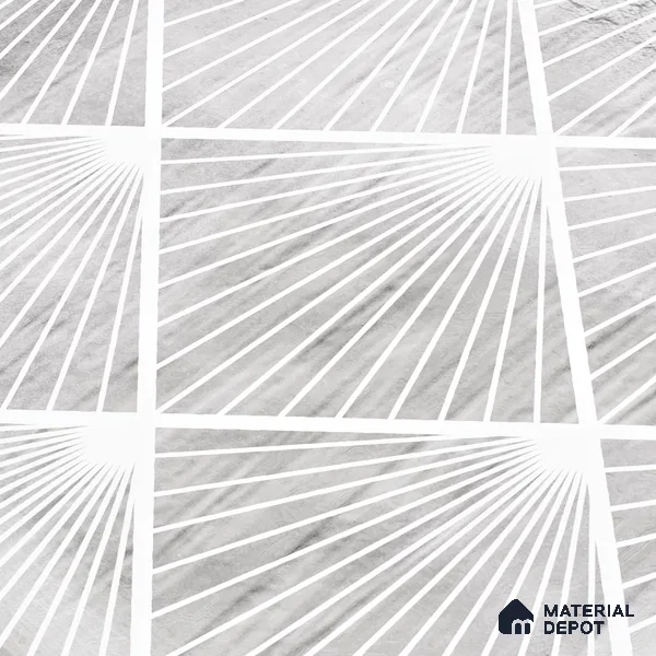 Subway Wall Tile TL 06428 AD Nordica Opal Radiance 8 x 8 inch Ceramic Glossy Finish - 8 mm  | Suitable for Accent / Feature Walls, Bathroom, Kitchen Wall & Backsplashes (Sample)