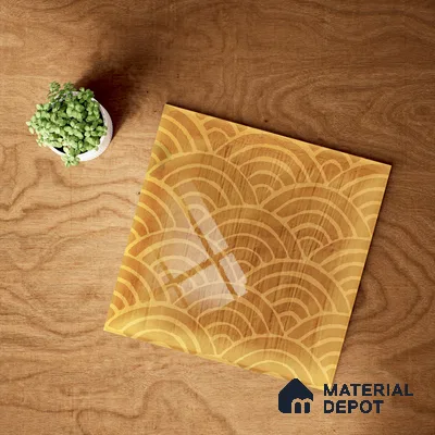 Subway Wall Tile TL 06428 AF Nordica Solar Drift 8 x 8 inch Ceramic Glossy Finish - 8 mm  | Suitable for Accent / Feature Walls, Bathroom, Kitchen Wall & Backsplashes (Sample)