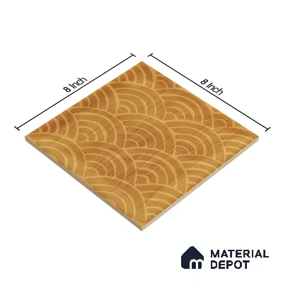 Subway Wall Tile TL 06428 AF Nordica Solar Drift 8 x 8 inch Ceramic Glossy Finish - 8 mm  | Suitable for Accent / Feature Walls, Bathroom, Kitchen Wall & Backsplashes (Sample)