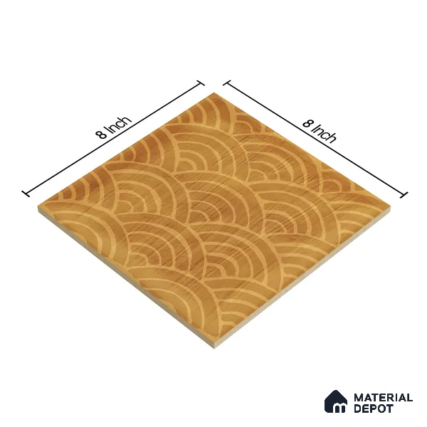 Subway Wall Tile TL 06428 AF Nordica Solar Drift 8 x 8 inch Ceramic Glossy Finish - 8 mm  | Suitable for Accent / Feature Walls, Bathroom, Kitchen Wall & Backsplashes (Sample)