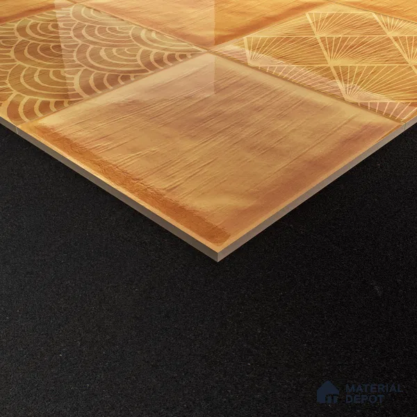 Subway Wall Tile TL 06428 AF Nordica Solar Drift 8 x 8 inch Ceramic Glossy Finish - 8 mm  | Suitable for Accent / Feature Walls, Bathroom, Kitchen Wall & Backsplashes (Sample)