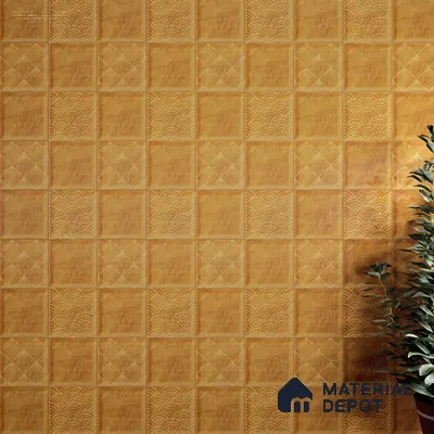 Subway Wall Tile TL 06428 AF Nordica Solar Drift 8 x 8 inch Ceramic Glossy Finish - 8 mm  | Suitable for Accent / Feature Walls, Bathroom, Kitchen Wall & Backsplashes (Sample)