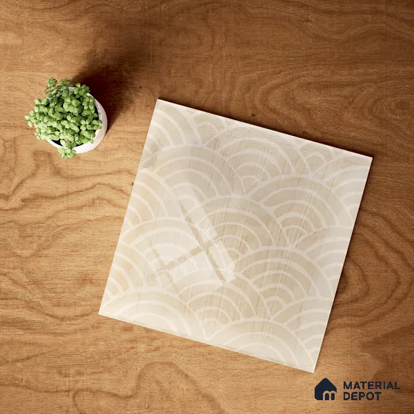 Subway Wall Tile TL 06428 B Nordica Misty Dune 8 x 8 inch Ceramic Glossy Finish - 8 mm  | Suitable for Accent / Feature Walls, Bathroom, Kitchen Wall & Backsplashes (Sample)