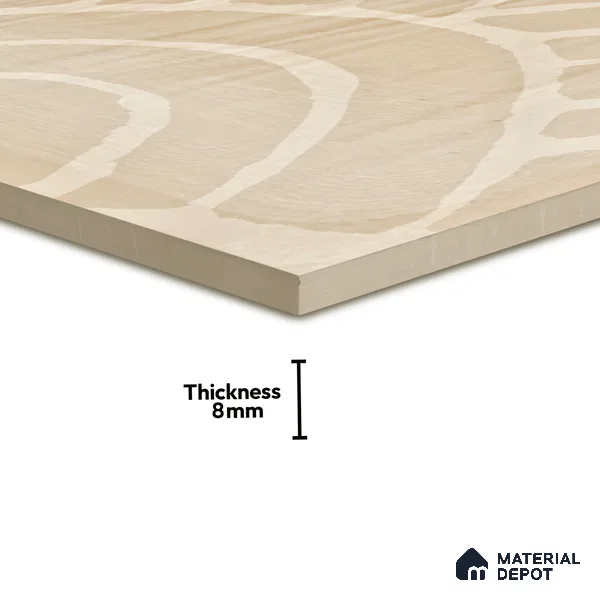 Subway Wall Tile TL 06428 B Nordica Misty Dune 8 x 8 inch Ceramic Glossy Finish - 8 mm  | Suitable for Accent / Feature Walls, Bathroom, Kitchen Wall & Backsplashes (Sample)