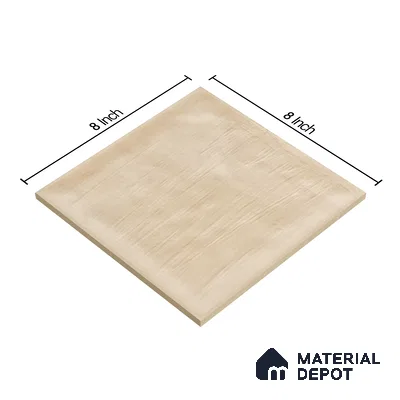 Plain Subway Wall Tile TL 06428 Nordica Sand 8 x 8 inch Ceramic Glossy Finish - 8 mm  | Suitable for Accent / Feature Walls, Bathroom, Kitchen Wall & Backsplashes (Sample)