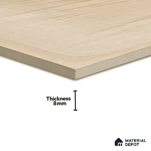 Plain Subway Wall Tile TL 06428 Nordica Sand 8 x 8 inch Ceramic Glossy Finish - 8 mm  | Suitable for Accent / Feature Walls, Bathroom, Kitchen Wall & Backsplashes (Sample)