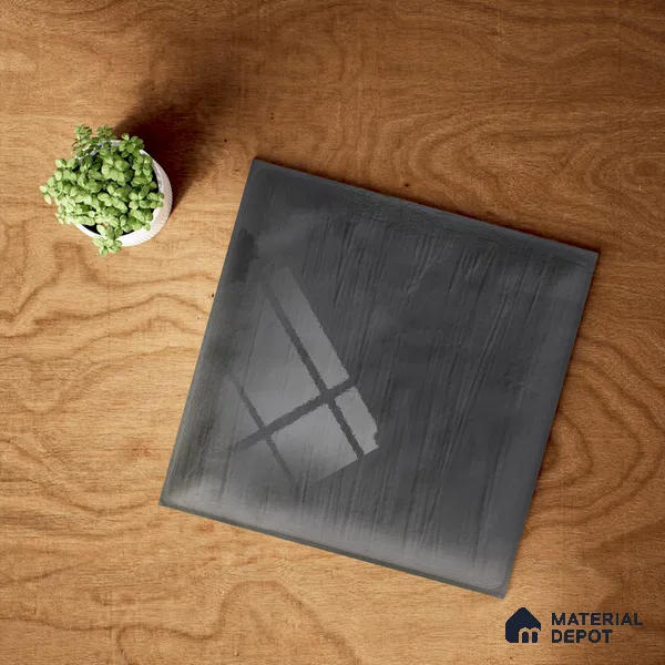 Plain Subway Wall Tile TL 06428 G Nordica Ashstone 8 x 8 inch Ceramic Glossy Finish - 8 mm  | Suitable for Accent / Feature Walls, Bathroom, Kitchen Wall & Backsplashes (Sample)