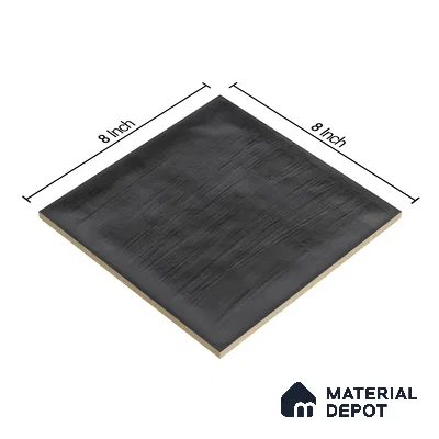Plain Subway Wall Tile TL 06428 G Nordica Ashstone 8 x 8 inch Ceramic Glossy Finish - 8 mm  | Suitable for Accent / Feature Walls, Bathroom, Kitchen Wall & Backsplashes (Sample)