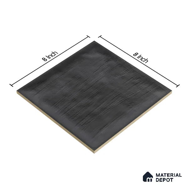 Plain Subway Wall Tile TL 06428 G Nordica Ashstone 8 x 8 inch Ceramic Glossy Finish - 8 mm  | Suitable for Accent / Feature Walls, Bathroom, Kitchen Wall & Backsplashes (Sample)