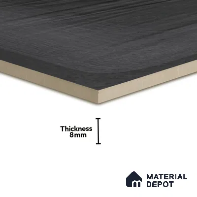 Plain Subway Wall Tile TL 06428 G Nordica Ashstone 8 x 8 inch Ceramic Glossy Finish - 8 mm  | Suitable for Accent / Feature Walls, Bathroom, Kitchen Wall & Backsplashes (Sample)