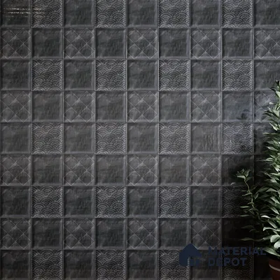 Subway Wall Tile TL 06428 H Nordica Smoky Drift 8 x 8 inch Ceramic Glossy Finish - 8 mm  | Suitable for Accent / Feature Walls, Bathroom, Kitchen Wall & Backsplashes (Sample)