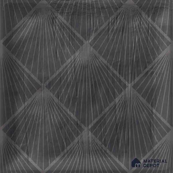 Subway Wall Tile TL 06428 I Nordica Carbon Shimmer 8 x 8 inch Ceramic Glossy Finish - 8 mm  | Suitable for Accent / Feature Walls, Bathroom, Kitchen Wall & Backsplashes (Sample)