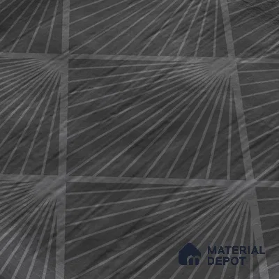 Subway Wall Tile TL 06428 I Nordica Carbon Shimmer 8 x 8 inch Ceramic Glossy Finish - 8 mm  | Suitable for Accent / Feature Walls, Bathroom, Kitchen Wall & Backsplashes (Sample)